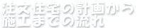 注文住宅の計画から施工までの流れ